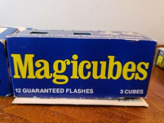 2 boxes Vintage GE Magicubes Flash 3 Cubes 12 Flashes for Camera Box NIB 2
