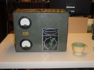 Old Motiograph Control Panel W/ Volt & Amp Meters Western Electric Theater
