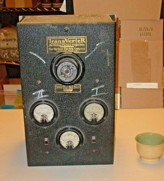Transverter Panel W/ Volt & Amp Meters Western Electric Steampunk Industrial