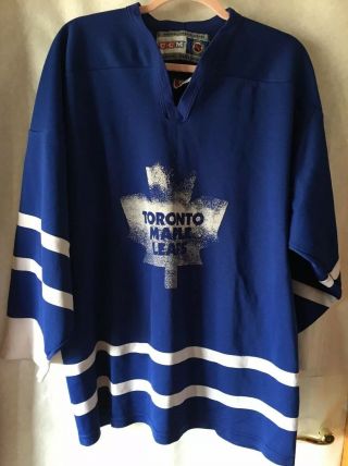 Authentic Toronto Maple Leafs Jersey Ccm Nhl Made In Canada Size Xl
