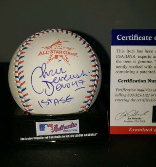 CHRIS DEVENSKI signed 2017 All - Star baseball HOUSTON ASTROS w/ PSA AF92124 3