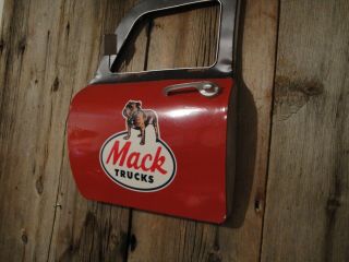 MACK TRUCKS SALES AND SERVICE METAL TRUCK DOOR MAN CAVE GARAGE WALL DECOR SIGN 2