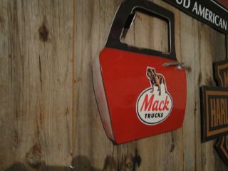 MACK TRUCKS SALES AND SERVICE METAL TRUCK DOOR MAN CAVE GARAGE WALL DECOR SIGN 3