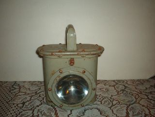 Vintage Beacon Railroad Hand Light / Lamp 9 By 8 Inches