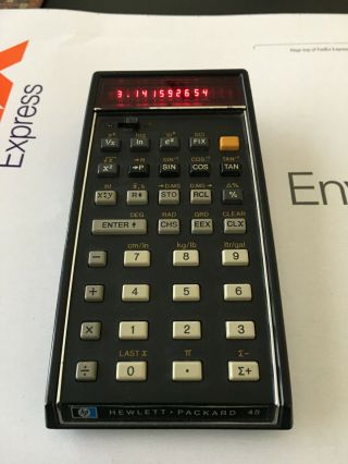 Hp - 45 Scientific Calculator,  Great,