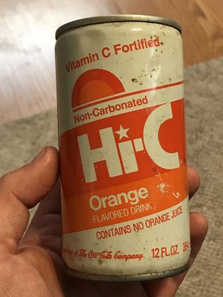 1960’s Hi - C Steel Can Coca Cola Company Vintage Cans Soda Orange Rare