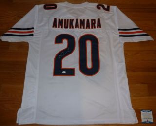 Beckett - Bas Prince Amukamara Autographed - Signed Chicago Bears White 20 Jersey