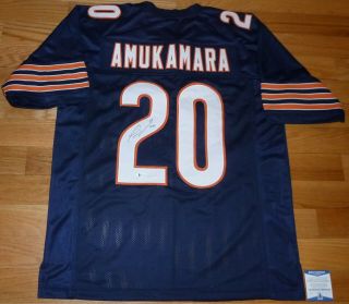 Beckett - Bas Prince Amukamara Autographed - Signed Chicago Bears Blue 20 Jersey
