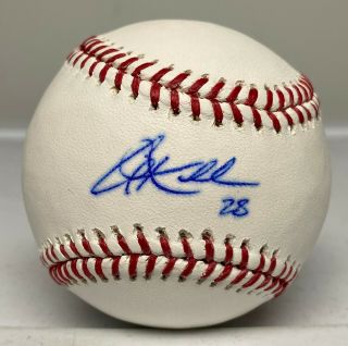 Corey Kluber Single Signed Baseball Autographed Auto Bas Beckett Indians