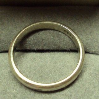 Vtg Estate Jewelry Uncas Sterling Silver.  925 Wedding Band Ring Size 5