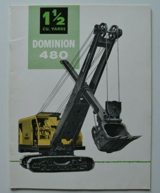 Dominion 480 Crane Excavator 1958 Dealer Brochure - English - Canada