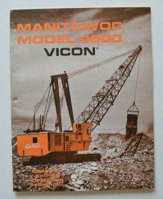 Manitowoc 4600 Vicon 1964 Dealer Brochure - English - Usa