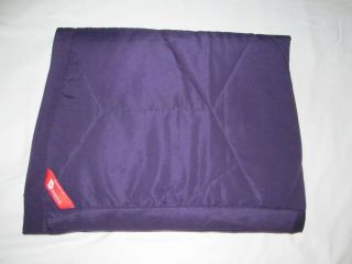 Virgin America First Class Airline Duvet Blanket Purple Travel Couch Throw