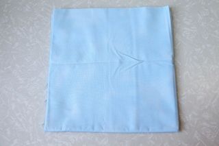 Vintage Cotton Quilt Fabric Baby Blue Cloud Solid Pattern 31 " X 44 " Craft