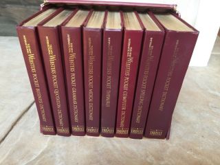 International Webster Pocket Dictionaries Set Of 8 Volumes 1998 Vintage Retro