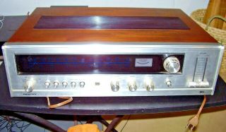 Vintage Realistic Sta 84 Am/fm Receiver Wood Cabinet 1970s Automagic Tuning