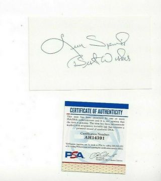 Leon Spinks Professional Boxing Champion Autographed 3x5 Card Psa