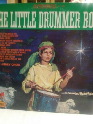 Vintage The Little Drummer Boy The Abbey Choir Vinyl Lp Sx 1709 Diplomat 1966