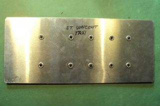 SAINT VINCENT & The GRENADINES Taxi license plate - 1990s 2