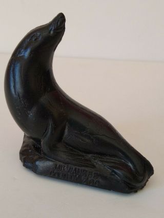 Milwaukee County Zoo Wisconsin Mold A Rama Wax Plastic Figure Black Seal