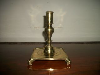 Vintage " Virginia Metalcrafters " Colonial Williamsburg Brass Candlestick /7 "