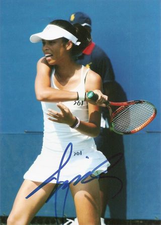 Su - Wei Hsieh Tennis 5x7 Photo Signed Auto
