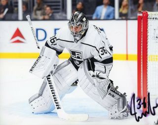 Jack Campbell Authentic Hand - Signed " Los Angeles Kings " 8x10 Photo