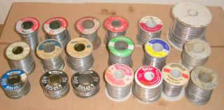 Vintage Solder Wire 18 Lbs.  Kester Alpha Canfield & More