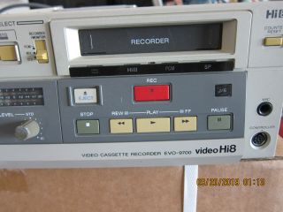 Sony EVO - 9700 Video Cassette Recorder Hi8 Professional VCR Editing - 3