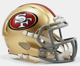 San Francisco 49ers - Nfl Riddell Speed Mini Football Helmet