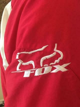 Honda Factory Motocross Race Team Mx Jacket Coat Mens M Fleece Removable Liner