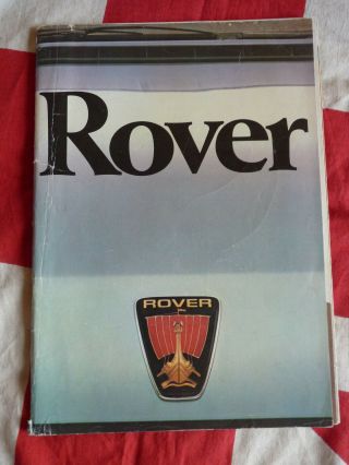 1980s Vintage Rover Car Brochure Rover 2300 2600 3500 V - 8 V8 - S