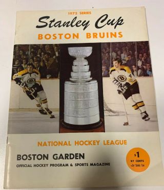 Vintage 4/6/1972 Boston Bruins Vs Toronto Maple Leafs Program
