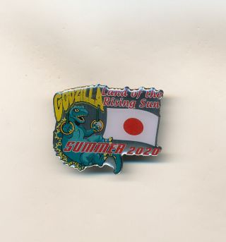 Godzilla Gymnastics Rings Tokyo 2020 Olympics Dinosaur Pin