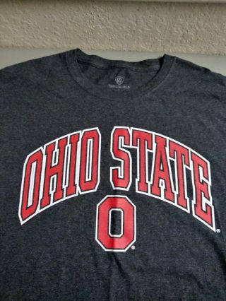 Ohio State Buckeyes Men ' s T - shirt Large Top Of The World Gray 2