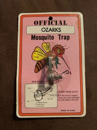 Official Ozarks Mosquito Trap - Catch Them Alive - Novelty Gag Gift - Vintage