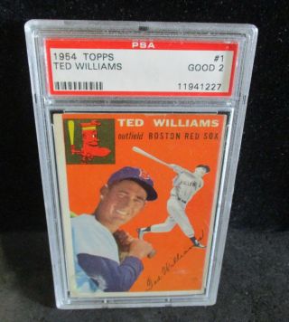 1954 Topps 1 Ted Williams Psa Good 2 Enn Coins