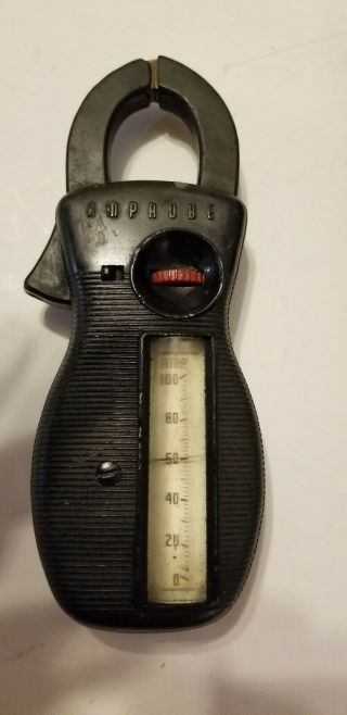 Vintage Amprobe RS - 3 Analog Clamp Meter w/Case Amps/Ohms/Volts Tester 2