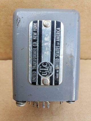 Utc A - 18 Interstage Transformer For Tube Preamp Amp Amplifier W