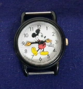Vintage Lorus Micky Mouse Quartz Watch Needs Battery & Band V811 - 1481