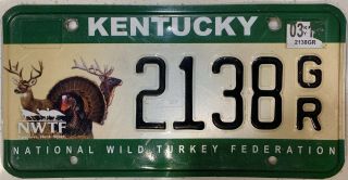 2010 ‘s Kentucky Wildlife National Wild Turkey Federation License Plate