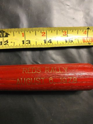 Louisville Slugger Mlb Cincinnati Reds Mini Red Baseball Souvenir Bat 1978