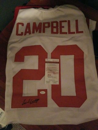 University Of Texas Earl Campbell Signed Jersey With,  Houston Oilers