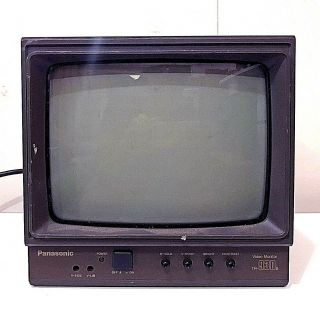 Vintage Panasonic Tr - 930b 9 " B/w Monochrome Video Television Cctv Tv Monitor