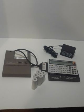 Sharp Pocket Computer Vintage 1980 ' s PCRS - 1000 2