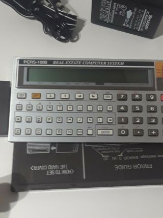 Sharp Pocket Computer Vintage 1980 ' s PCRS - 1000 3