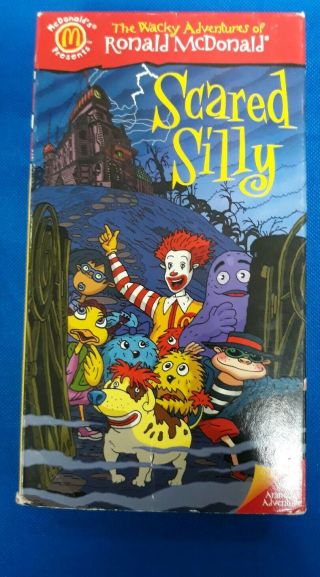 The Wacky Adventures Of Ronald Mcdonald Scared Silly Vhs Vintage Mcdonald’s Tape