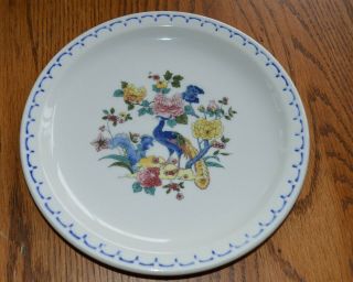 Milwaukee Road Railroad Peacock Pattern China Dining Car 7 3/8 " Plate