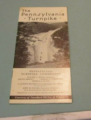 1940 The Pennsylvania Turnpike Commission Travel Brochure Interchange Diagrams
