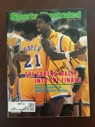 Michael Cooper Autographed Sports Illustrated - Lakers - - Jsa
